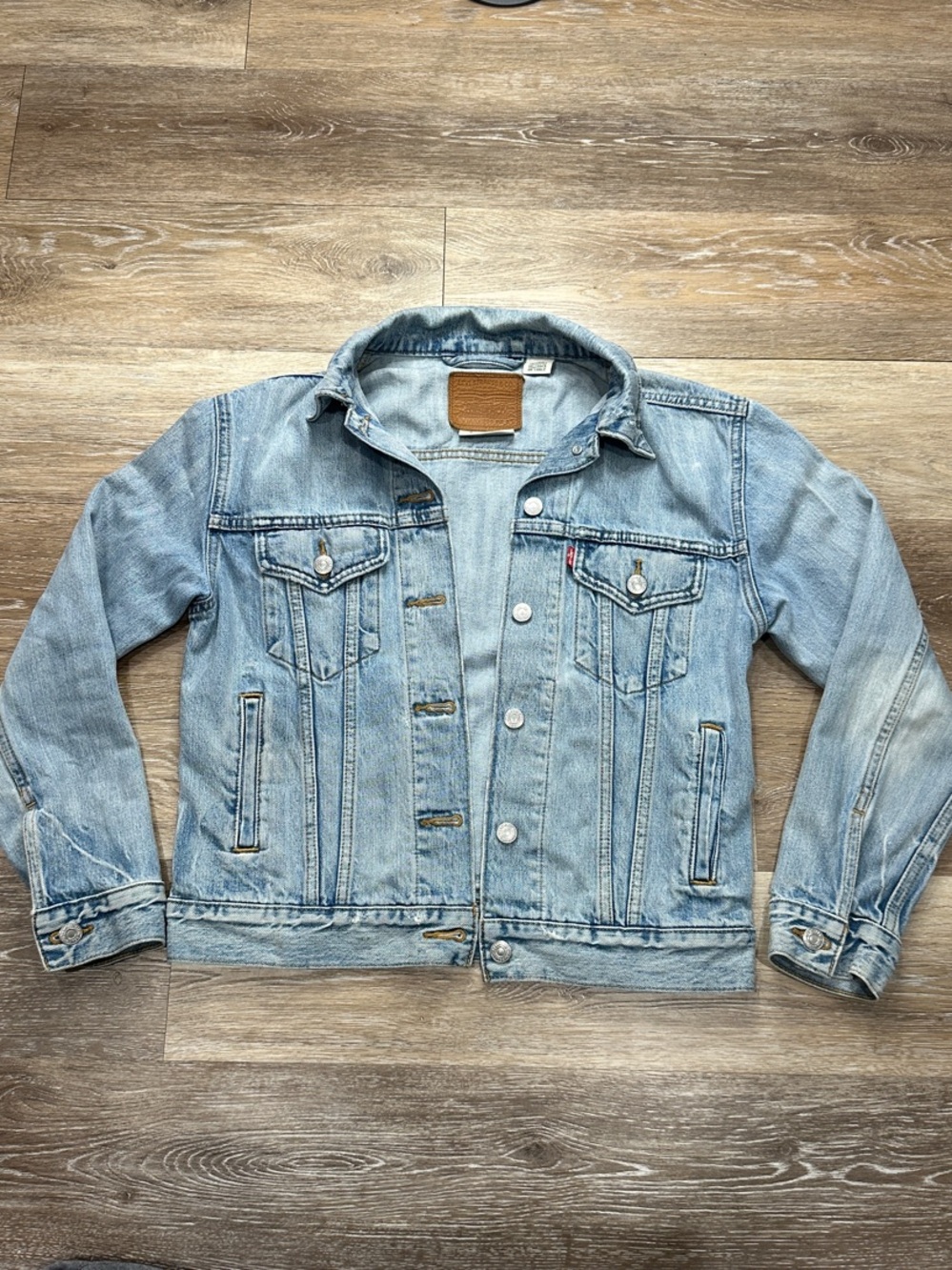 Levi's Distressed Classic Button Up Denim Jacket